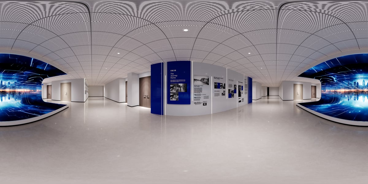 华北水利水电大学实验室展厅 500 平 - 效果图 2